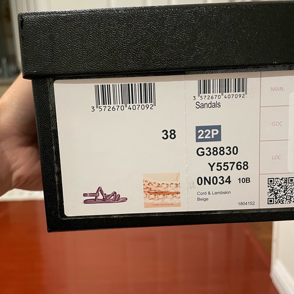 Chanel Chain and cord sandals size 38 7.5/8US - Picture 5 of 9